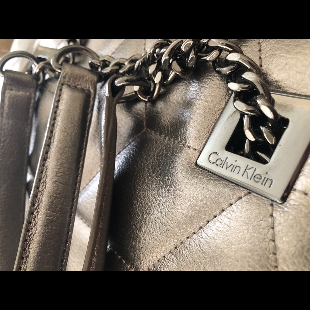 Calvin Klein Leather Chain Bag